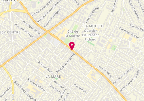 Plan de L'Ami du Pain, 134 avenue Jean Jaurès, 93700 Drancy