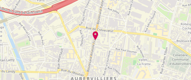 Plan de Aux Délices d'Auber, 44 Boulevard Anatole France, 93300 Aubervilliers