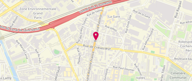 Plan de Les Delices de Drancy, 10 Boulevard Pasteur, 93120 La Courneuve