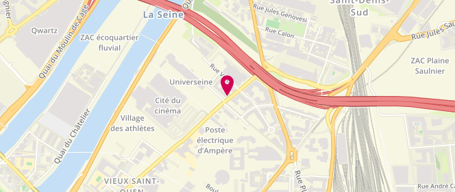 Plan de La Douceur du Cinéma, 10 Rue Ampère, 93200 Saint-Denis