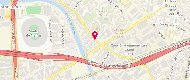 Plan de Banette, 105 Rue Saint-Denis, 93300 Aubervilliers