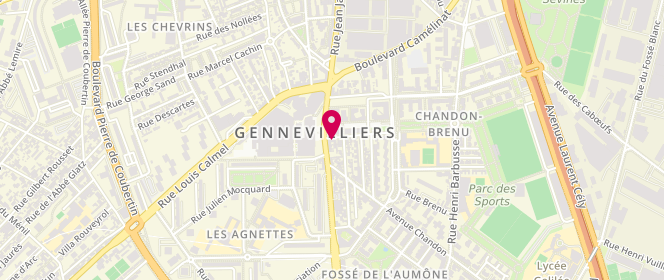 Plan de Boulangerie de la Mairie, 2 Rue du Puits Guyon, 92230 Gennevilliers