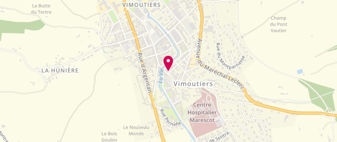 Plan de Au Fournil d'Anaëh, 5 Rue du Pont Vautier, 61120 Vimoutiers