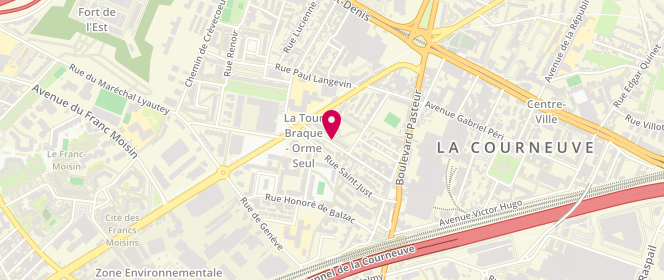 Plan de Boulangerie Haddad, 32 Rue Beaufils, 93120 La Courneuve