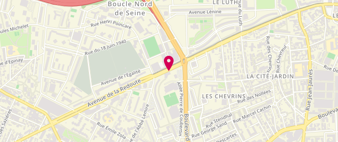 Plan de Le Croustillant de la Gare, 130 avenue de la Redoute, 92600 Asnières-sur-Seine