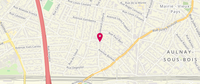 Plan de Boulangerie Patisserie Steph et Angel, 29 Rue Marcel Sembat, 93600 Aulnay-sous-Bois