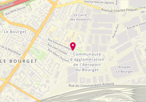 Plan de Le moulin du Bourget, 42 Rue Edouard Vaillant, 93350 Le Bourget