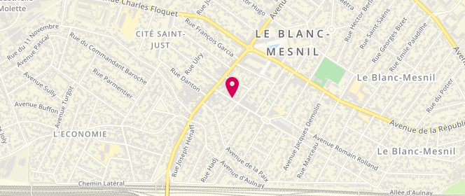 Plan de La tradition du Blancmesnil, 15 avenue Pierre et Marie Curie, 93150 Le Blanc-Mesnil