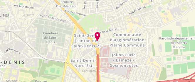 Plan de La Goulette, 2 Rue Henri Barbusse, 93200 Saint-Denis