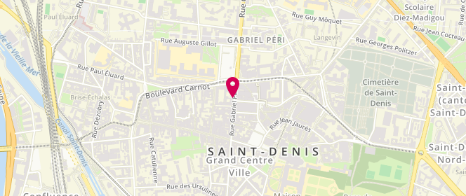 Plan de La Boulangerie du Marché, 121 Rue Gabriel Péri, 93200 Saint-Denis