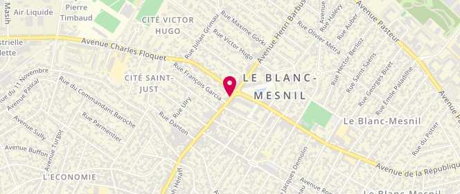 Plan de Moulin A Pains, 45 avenue Henri Barbusse, 93150 Le Blanc-Mesnil