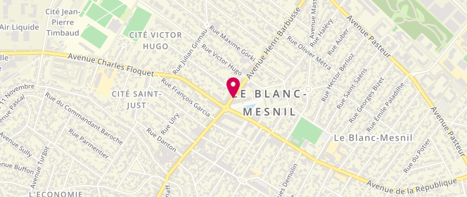 Plan de Le Mil’feuilles, 44 avenue Henri Barbusse, 93150 Le Blanc-Mesnil