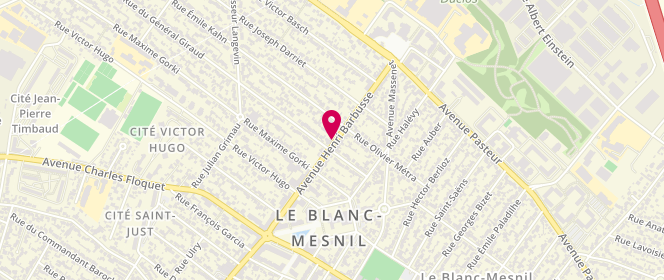 Plan de A.K du Blanc Mesnil, 101 Avenue Henri Barbusse, 93150 Le Blanc-Mesnil