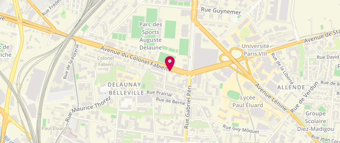 Plan de Saint Denis Pain Chaud, 3 avenue du Colonel-Fabien, 93200 Saint-Denis