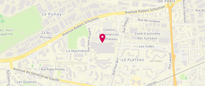 Plan de L'Atelier de Sartrouville, C. Commercial du Plateau avenue Robert Schuman, 78500 Sartrouville