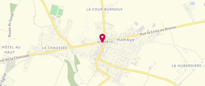 Plan de Le Fournil de l'Abbaye, 33 Rue Louis d'Estouteville, 50450 Hambye