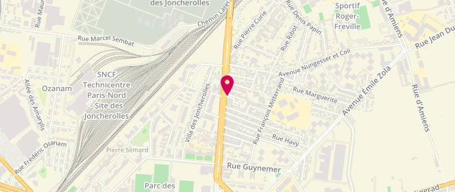 Plan de SNC Bahmane, 195 avenue Elisée Reclus, 93380 Pierrefitte-sur-Seine