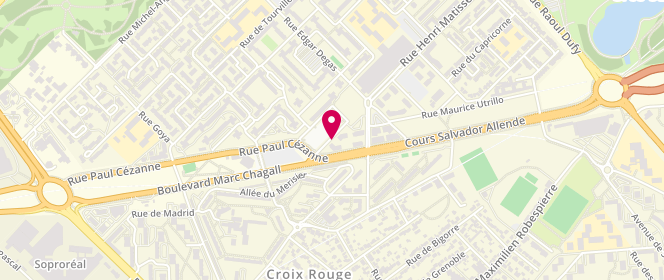 Plan de Boulangerie Patisserie des Aulnes, 10 Rue Georges Seurat, 93600 Aulnay-sous-Bois