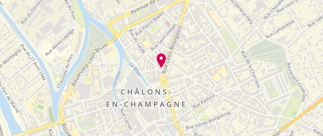 Plan de Boulangerie Patisserie Gorguet, 5 Bis Rue Léon Bourgeois, 51000 Châlons-en-Champagne