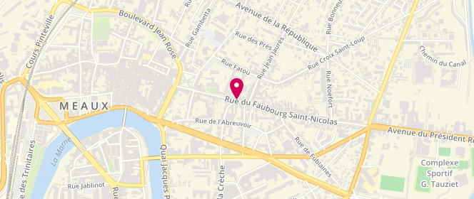 Plan de Boulangerie Patisserie Kr, 31 Rue Faubourg Saint Nicolas, 77100 Meaux