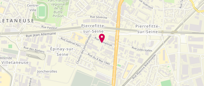 Plan de Canelas Specialites Portugaises, 23 Rue Camélinat, 93380 Pierrefitte-sur-Seine