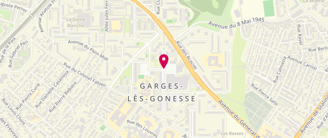 Plan de Garges Pain Chaud de la Gare, Centre Commercial Portes de la Ville, 95140 Garges-lès-Gonesse