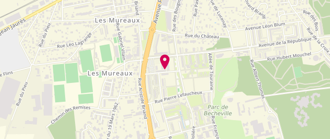 Plan de L’original Les Mureaux, Centre Commercial Les
Rue des Bougimonts, 78130 Les Mureaux