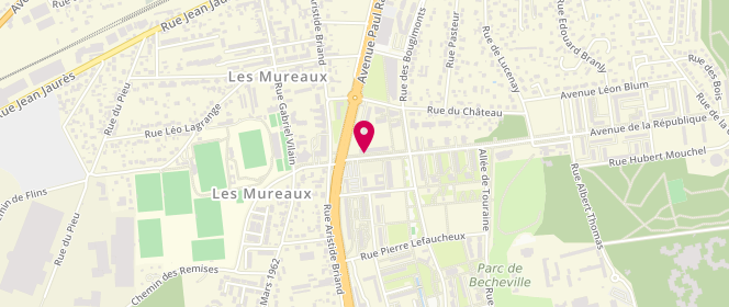 Plan de Boulangerie Tafarnout, 4 Avenue République, 78130 Les Mureaux