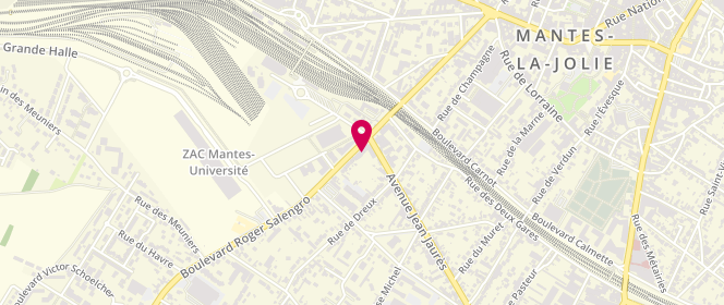 Plan de Délices de Mantes la ville, 11 13 Boulevard Roger Salengro, 78711 Mantes-la-Ville