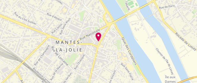 Plan de Boulangerie de la Fontaine, 16 Rue Thiers, 78200 Mantes-la-Jolie