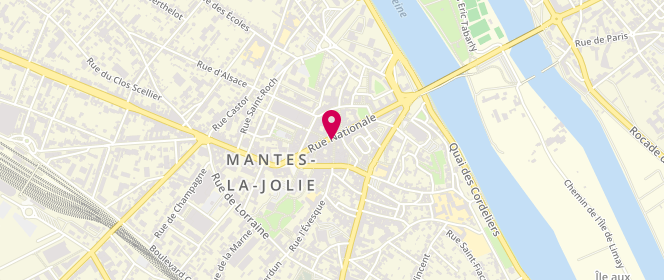 Plan de Au Pain de Chailli, 45 Rue Nationale, 78200 Mantes-la-Jolie