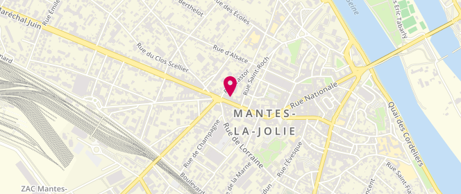 Plan de Maison Andrieu, 44 avenue de la République, 78200 Mantes-la-Jolie