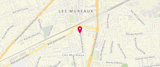 Plan de La Délicieuse 78 Boulangerie Pâtisserie Livraison, 24 Rue Aristide Briand, 78130 Les Mureaux