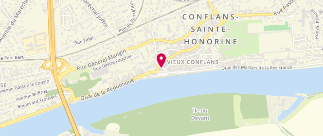 Plan de Sainte Honorine, 7 place Fouillère, 78700 Conflans-Sainte-Honorine