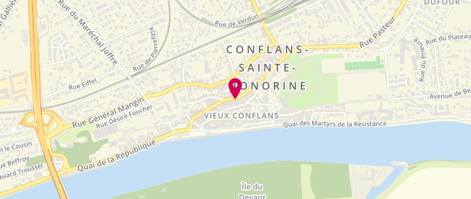 Plan de Au saint Honoré, 44 Rue Maurice Berteaux, 78700 Conflans-Sainte-Honorine