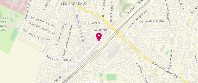 Plan de Au Point Chaud de la Gare, 14 Rue Jean Laugère, 95400 Arnouville