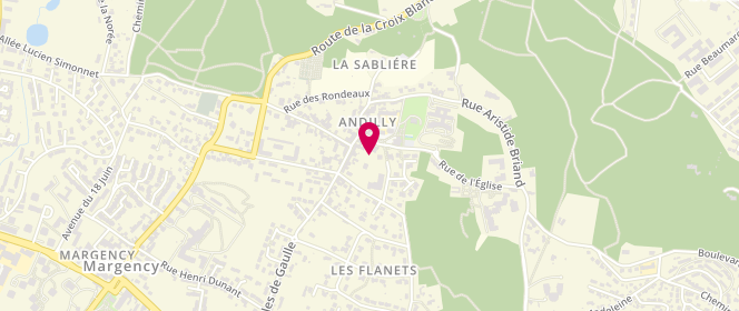 Plan de Au Bon Pain, 3 Place Louis Jean Finot, 95580 Andilly