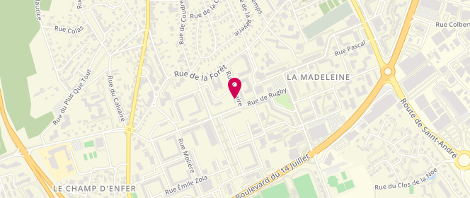 Plan de Rafa Patisseries Orientales, Place du Marché
1 Rue Voltaire, 27000 Évreux