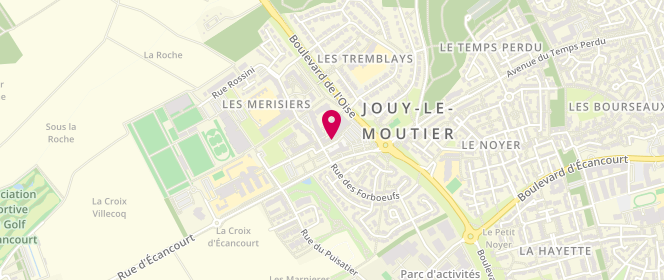Plan de Chez Damiro - Boulangerie pâtisserie, 5 Rue Maurice Ravel, 95280 Jouy-le-Moutier