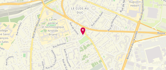Plan de Le Pétrin du Buisson, 57 Rue Bottolier, 27000 Évreux