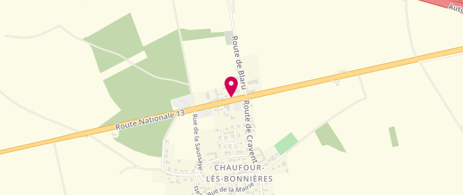 Plan de Au Chaud Four, 10 Route Nationale, 78270 Chaufour-lès-Bonnières