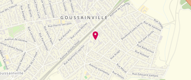 Plan de Aux Délices de Goussainville, 19 Rue Victor Basch, 95190 Goussainville