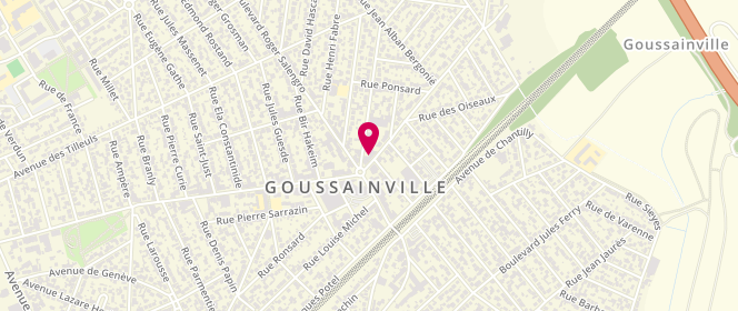 Plan de La baguette de Gouss, 131 Boulevard Paul Vaillant Couturier, 95190 Goussainville