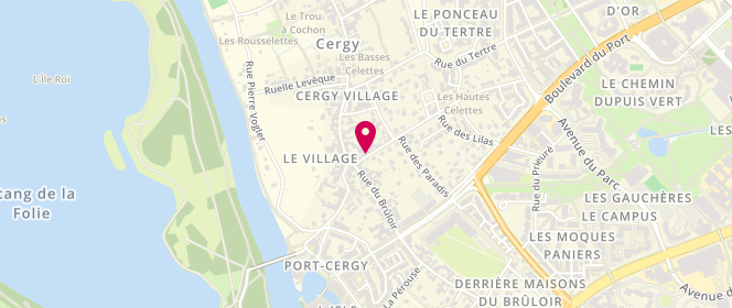 Plan de Au pain du village, 3 Rue Saint-Martin, 95000 Cergy