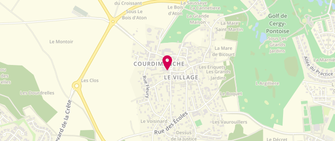 Plan de Au pain du village ll, 24 Rue Raymond Berrivin, 95800 Courdimanche