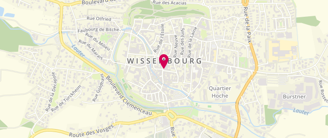 Plan de Boulangerie Brunck, 4 place de la République, 67160 Wissembourg