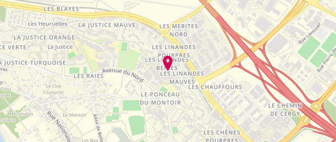 Plan de Boulangerie des Linandes, 1 Rue des Linandes Beiges, 95000 Cergy
