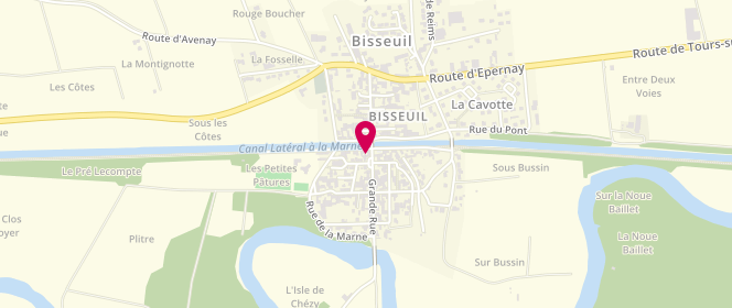 Plan de Le Fournil de Bisseuil, 2 place de la République, 51150 Aÿ-Champagne
