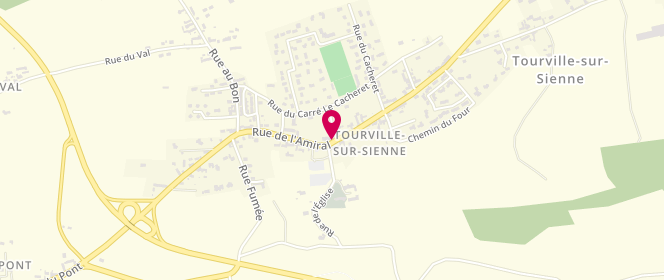 Plan de La Tourvillaise, 604 Rue de L&#039;Amiral, 50200 Tourville-sur-Sienne