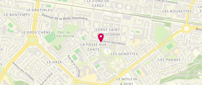 Plan de Les saveurs de cergy, Saint Christophe Fr
37 Av. De Mondétour, 95800 Cergy